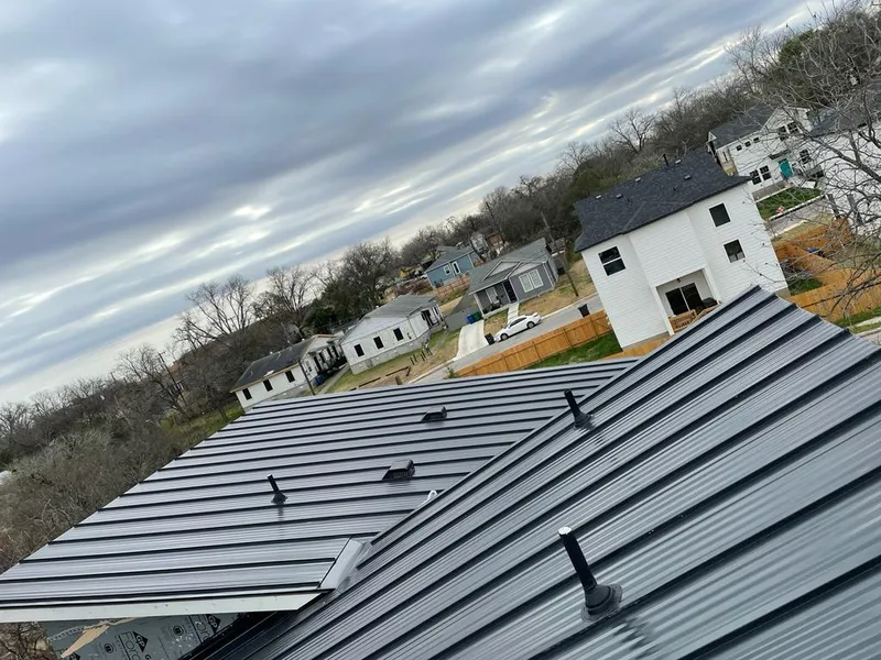 Standing seam metal roof panels with vents for Skylight Repair in East Hartford
